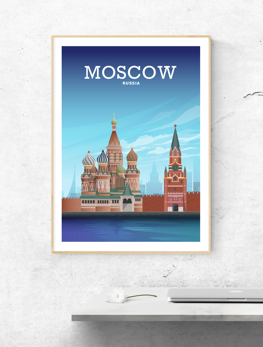 Moscow Print, Russia Poster