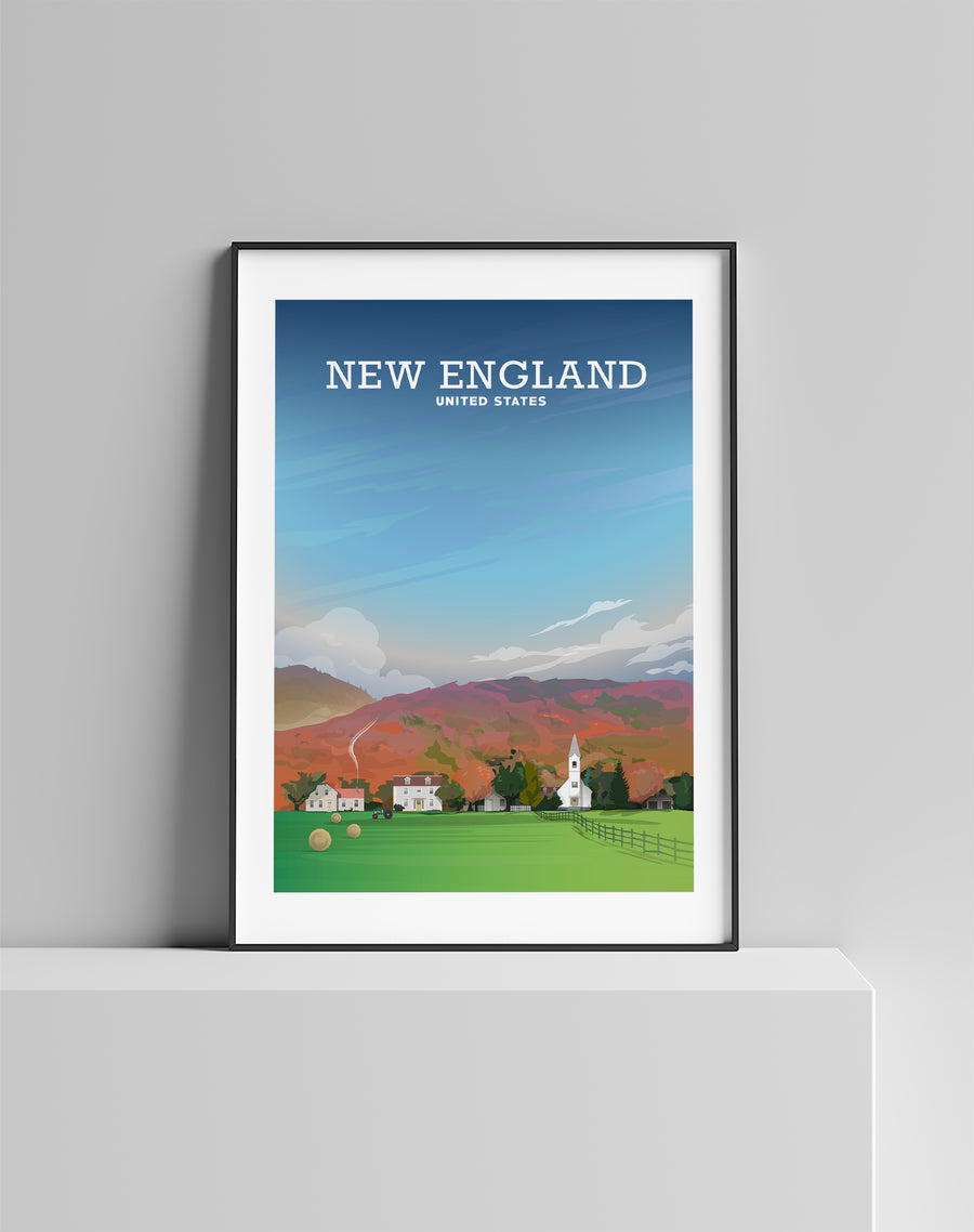New England Fall Poster, USA