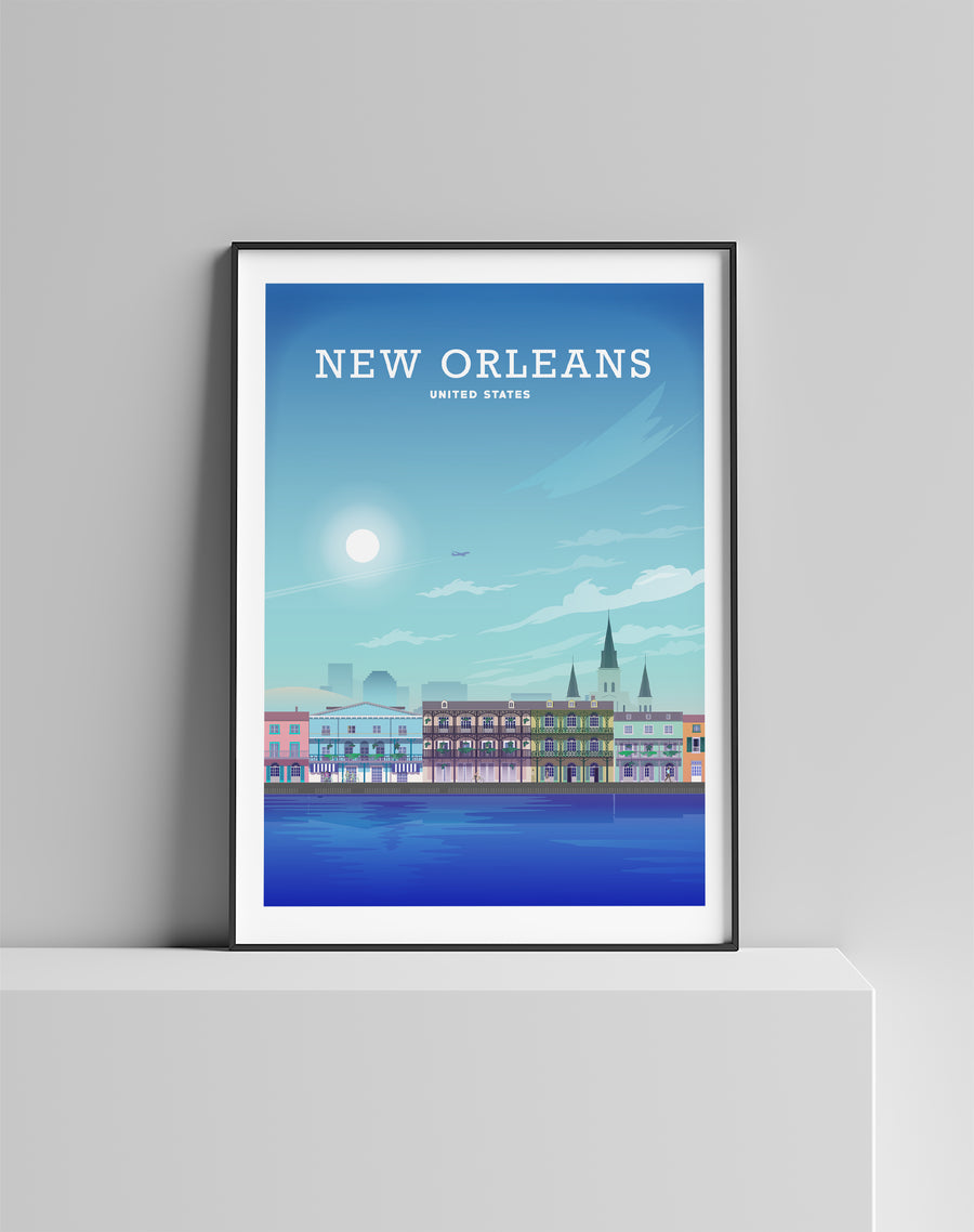 New Orleans Poster, New Orleans Print, New Orleans Art