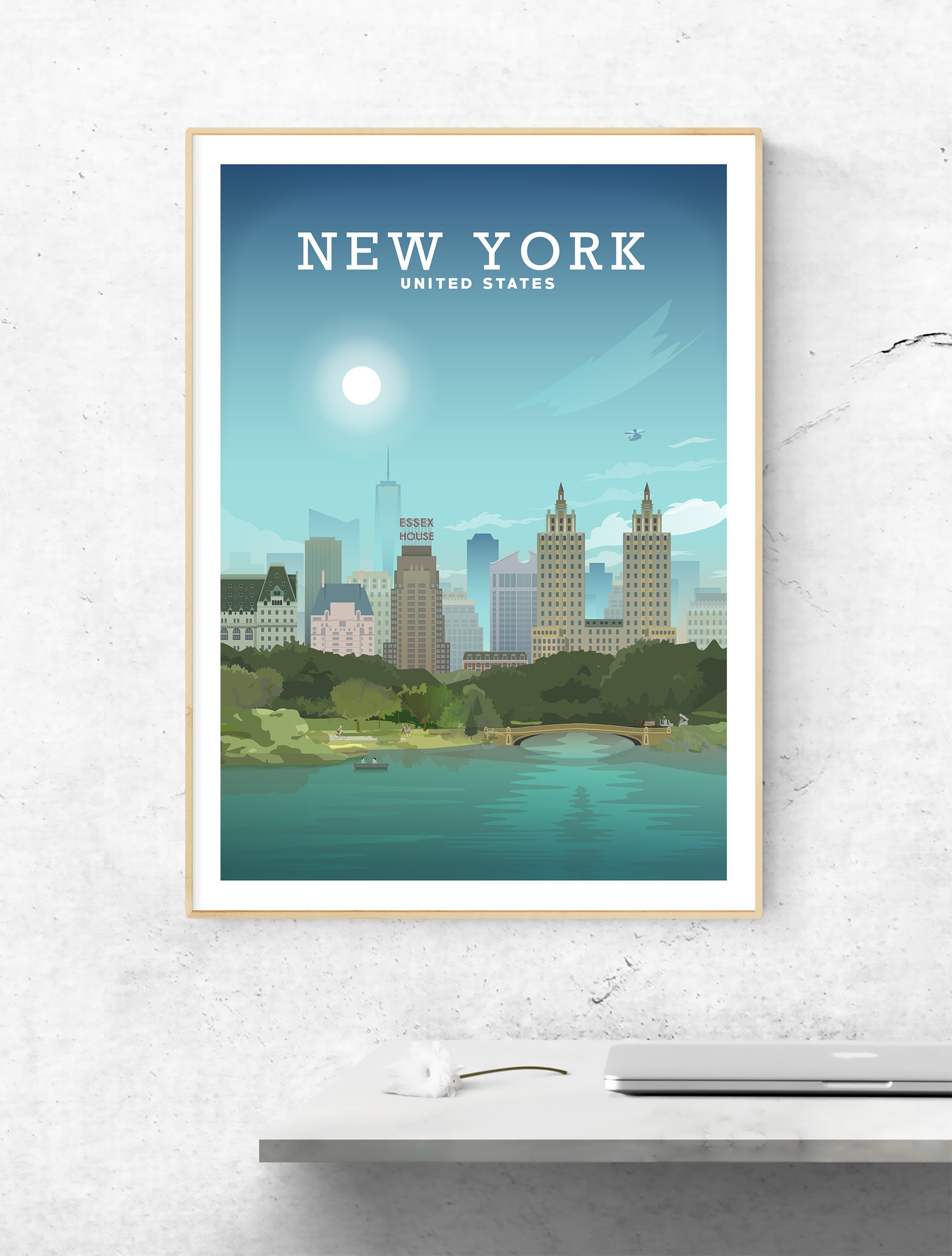 New York City Hall, Park and Environs. | The Old Print Shop