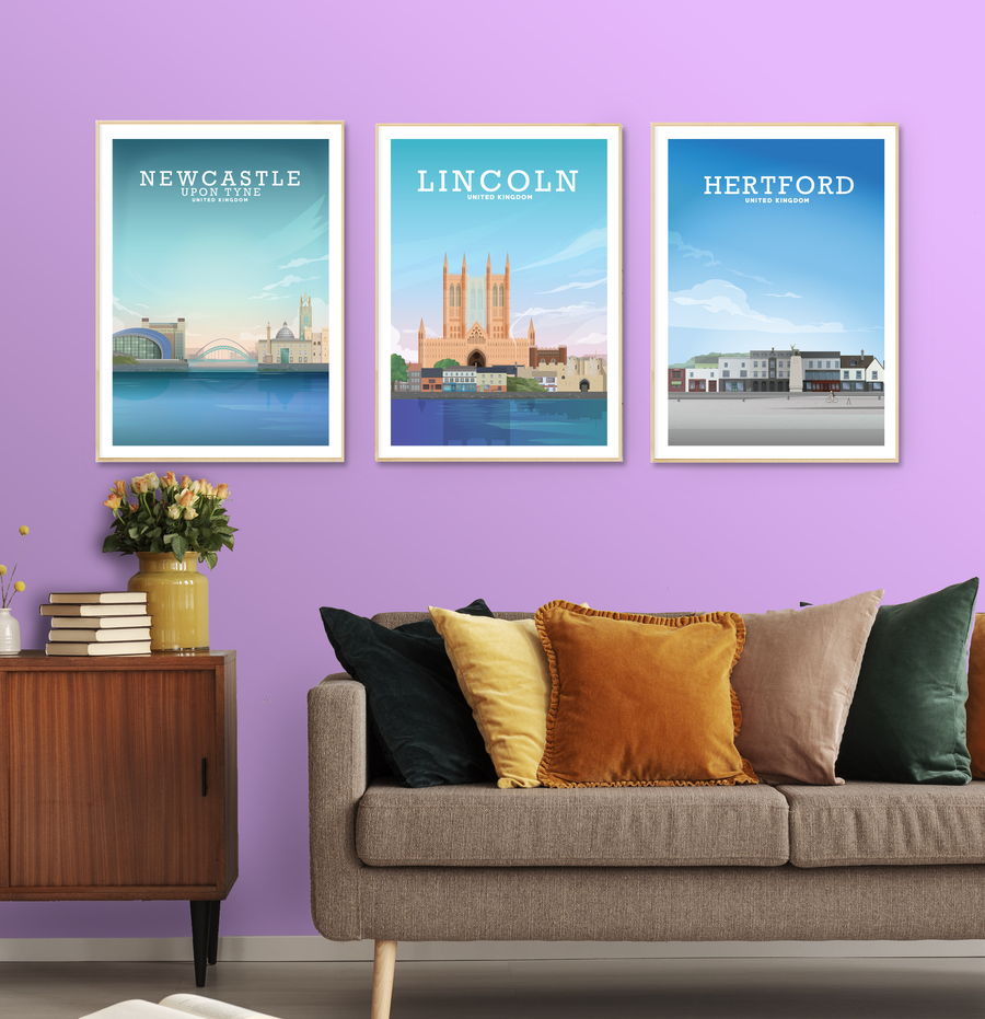 Lincoln Print, Lincoln Cathedral Poster