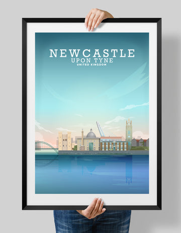 Newcastle Upon Tyne Print, Newcastle Upon Tyne Poster