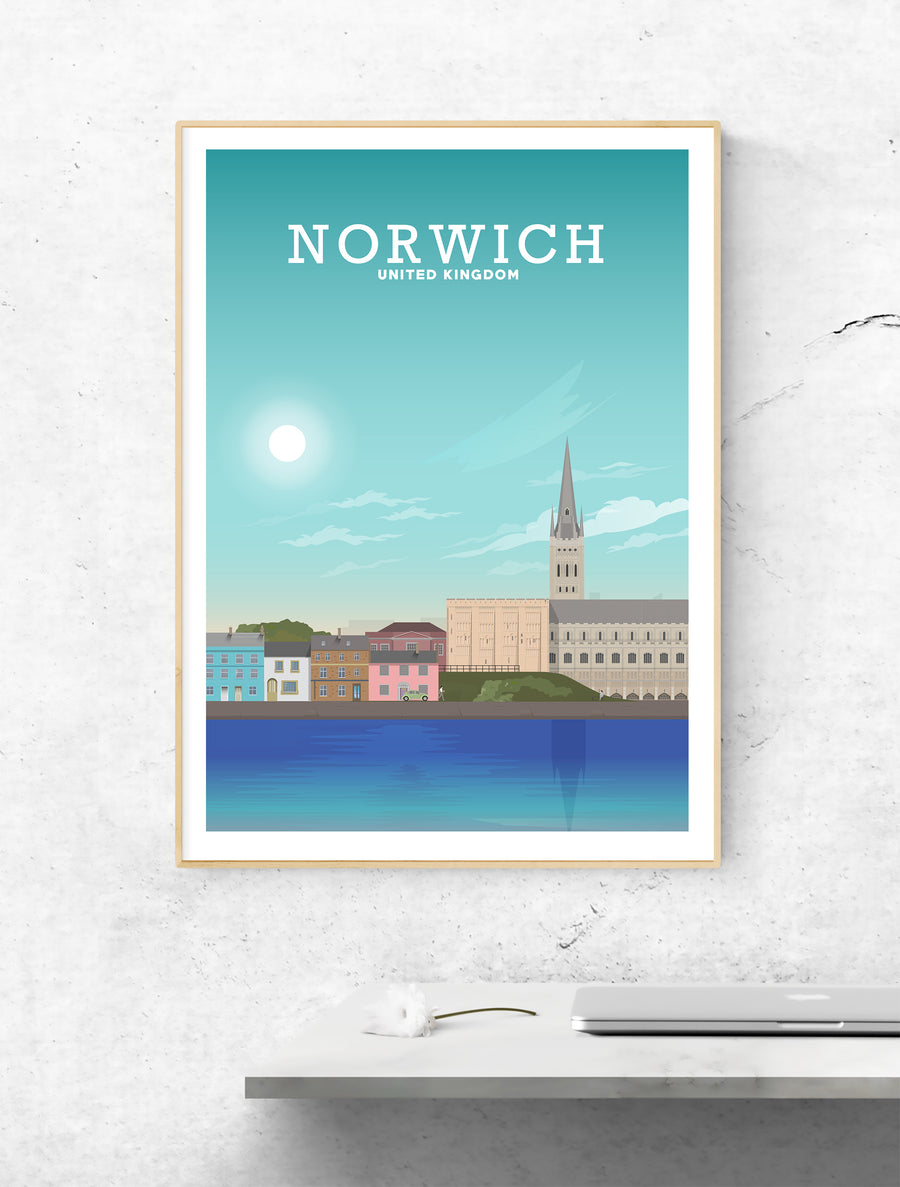 Norwich Print, Norwich Poster, Norwich City