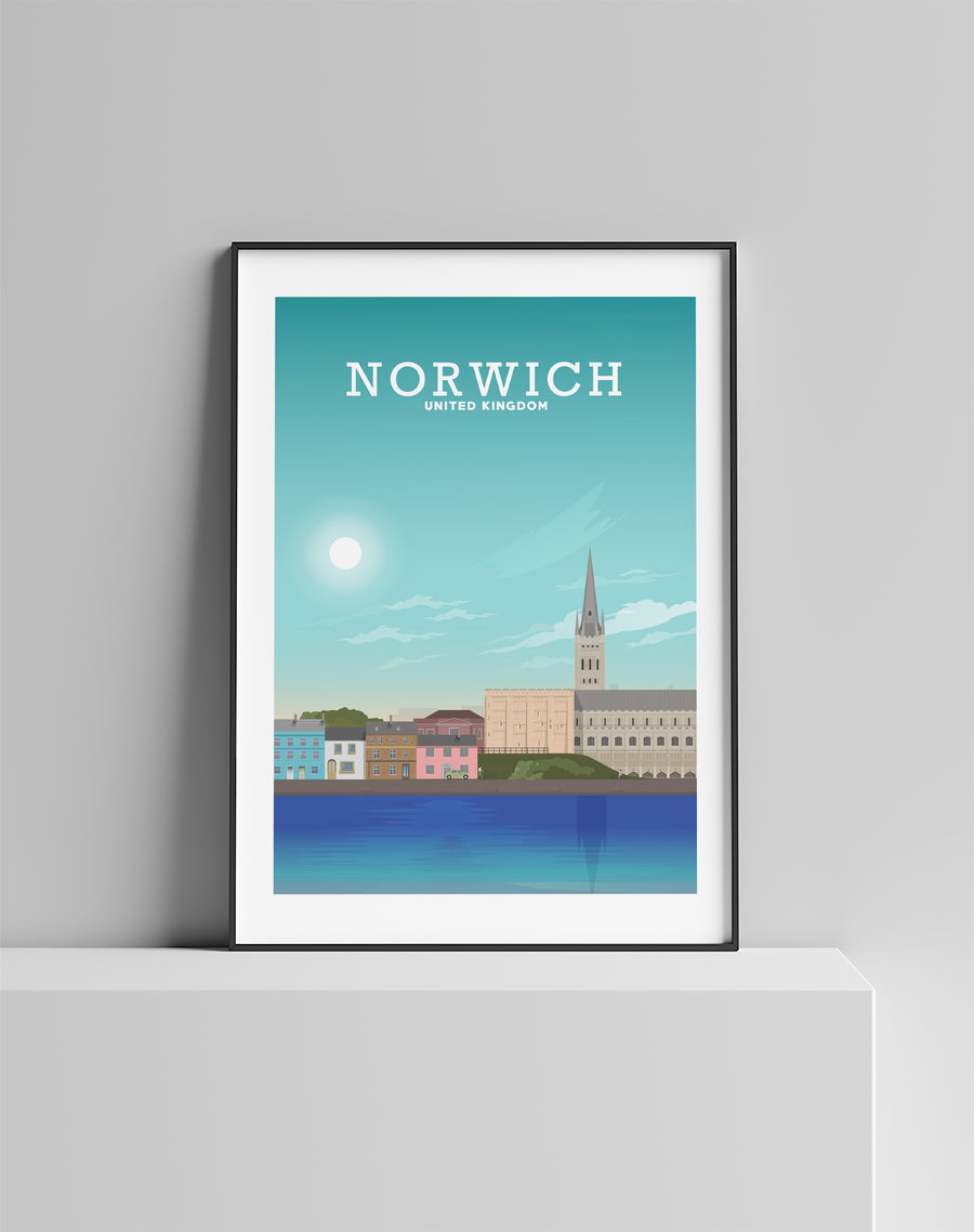Norwich Print, Norwich Poster, Norwich City