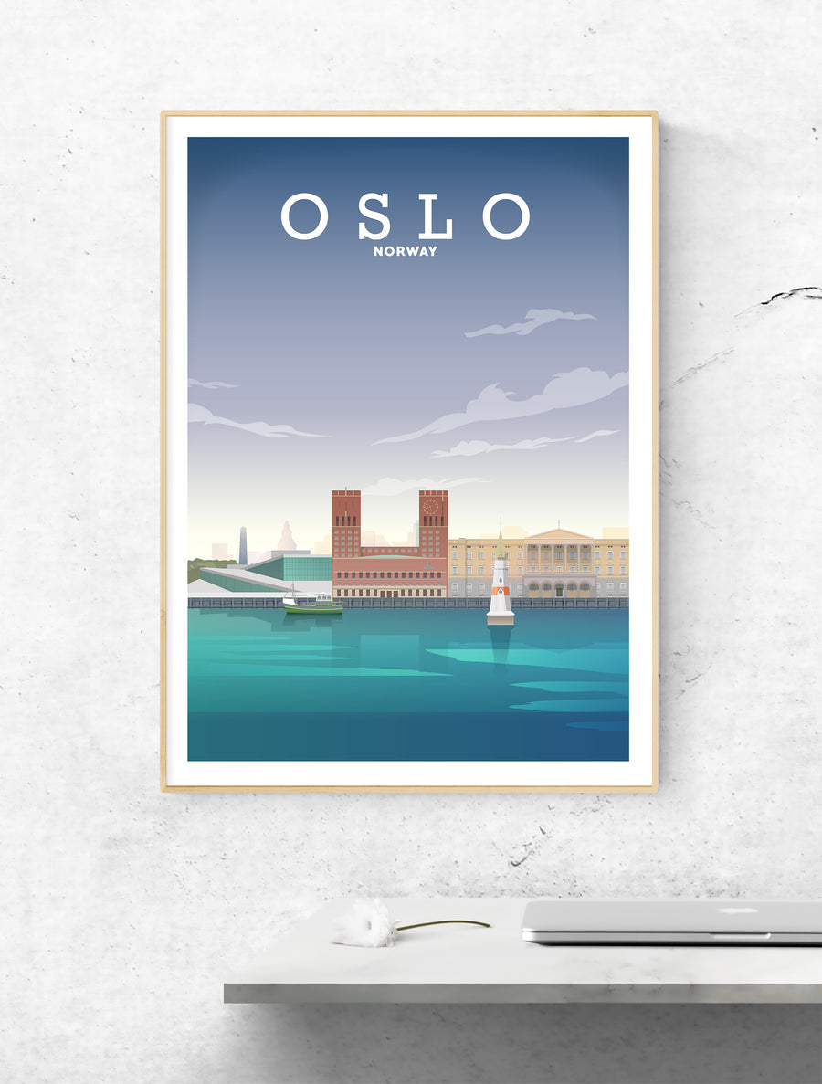 Oslo Norway, Oslo Print, Oslo Poster