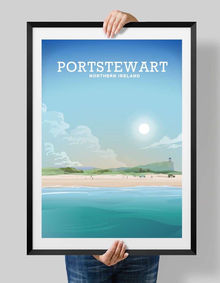 Portstewart Print, Portstewart Poster, Northern Ireland Art
