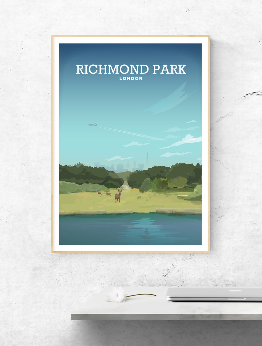Richmond Park, Richmond London Print, Richmond Poster