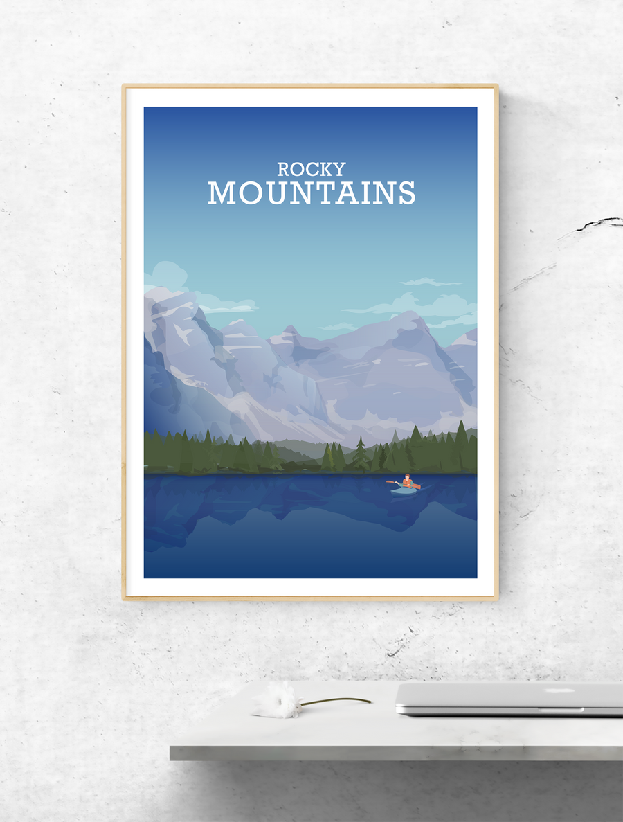 Rocky Mountains, National Park Prints, The Rockies Poster