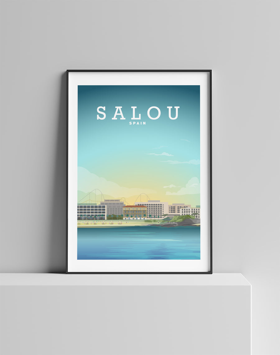 Salou Print, Salou Poster, Salou Holiday