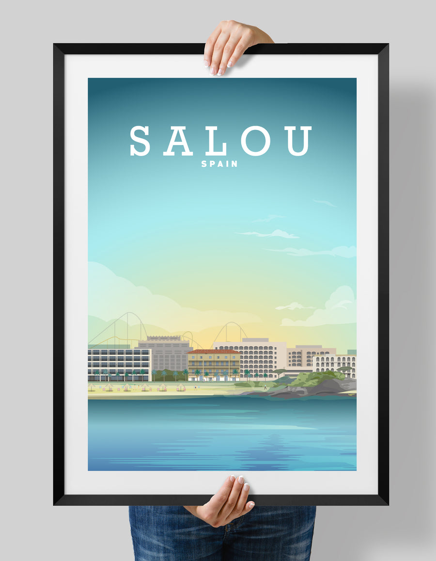 Salou Print, Salou Poster, Salou Holiday