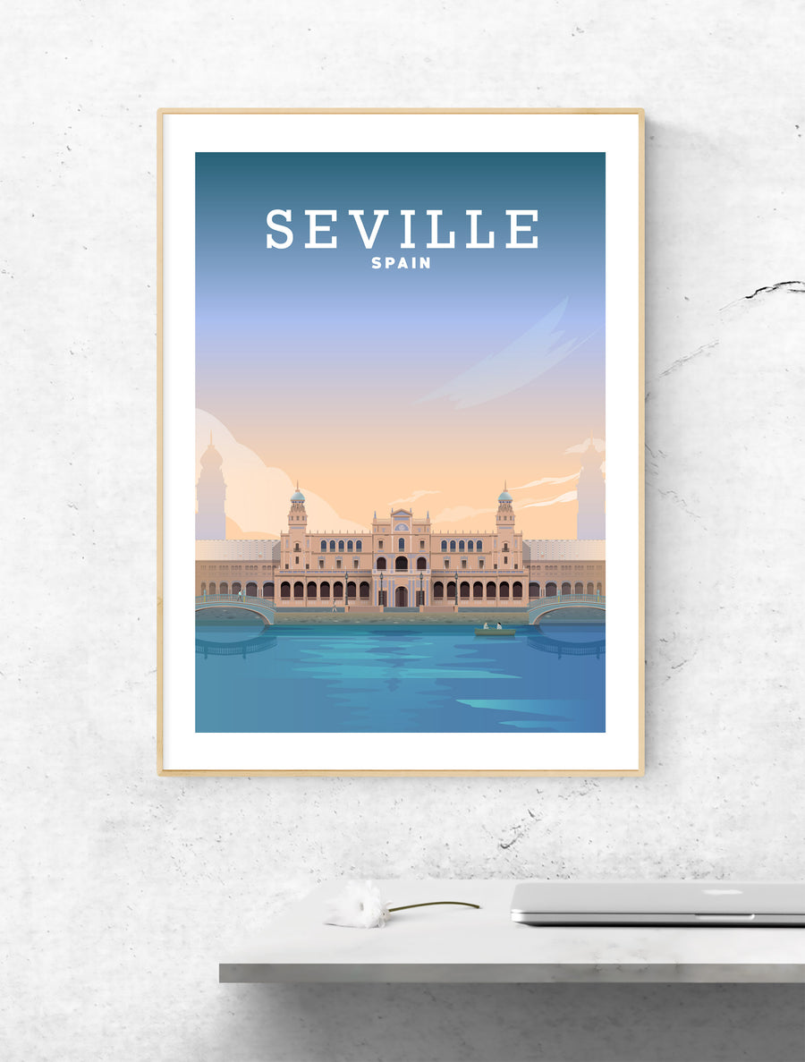 Seville Poster, Seville Spain, Seville Print