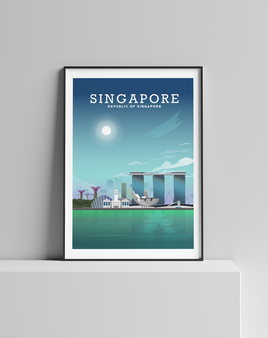 Singapore Print, Singapore Poster, Singapore Art