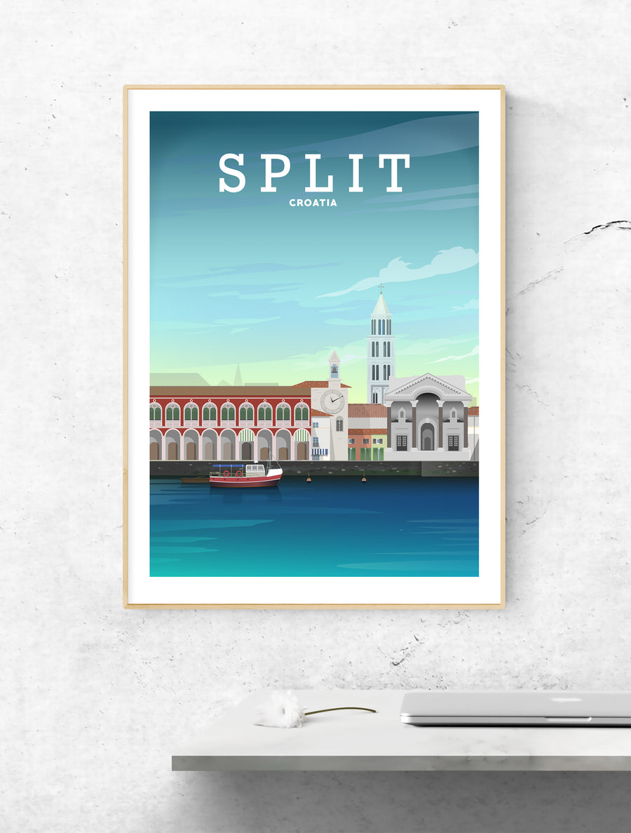 Split Croatia Print, Split Croatis Poster