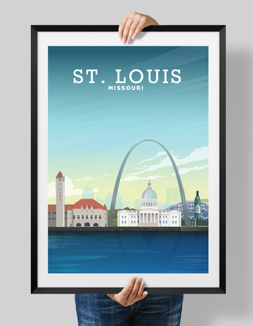 St Louis Print, St Louis Poster, Missouri Travel Art