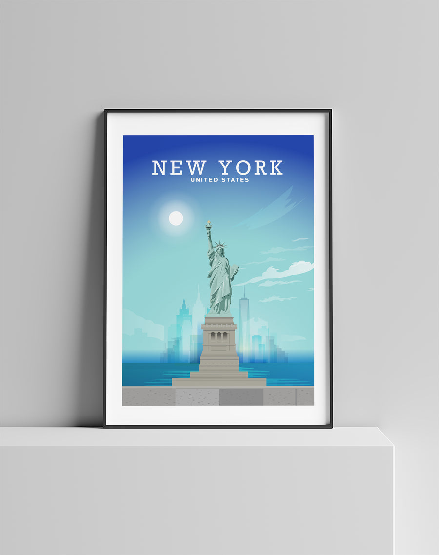 Statue Of Liberty Poster, New York Print