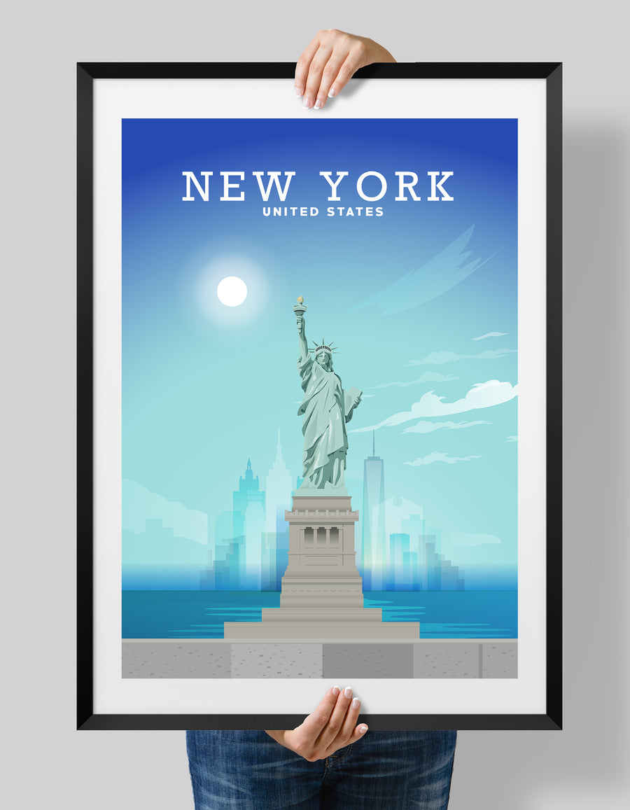 Statue Of Liberty Poster, New York Print