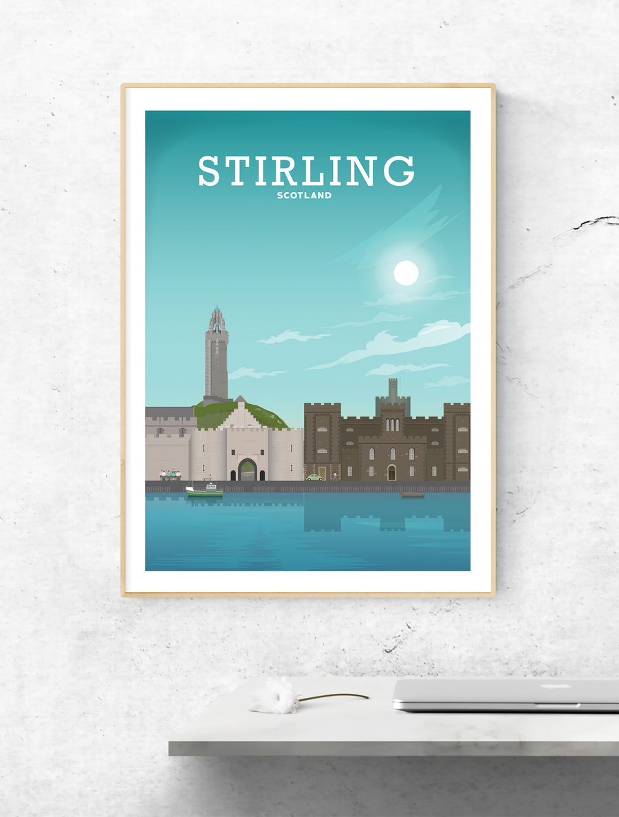 Stirling Scotland, Stirling Poster, Scotland Poster