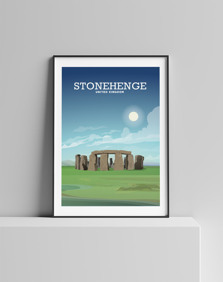 Stonehenge Print, Salisbury Plain, Wiltshire England, Stonehenge Poster