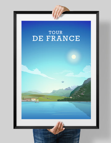 Tour De France Print, Tour De France Art, Cycling Poster