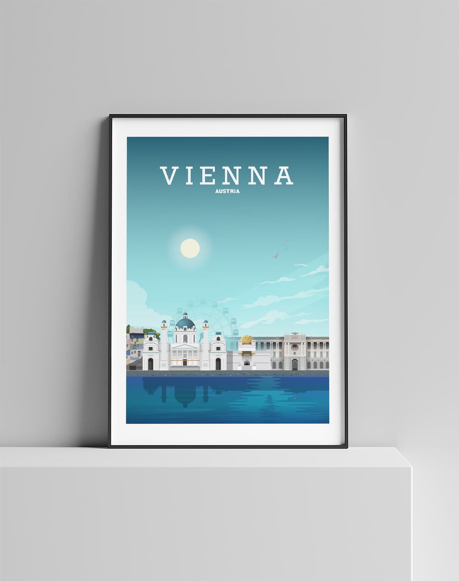 Vienna Poster, Vienna Print, Vienna Austria Painting