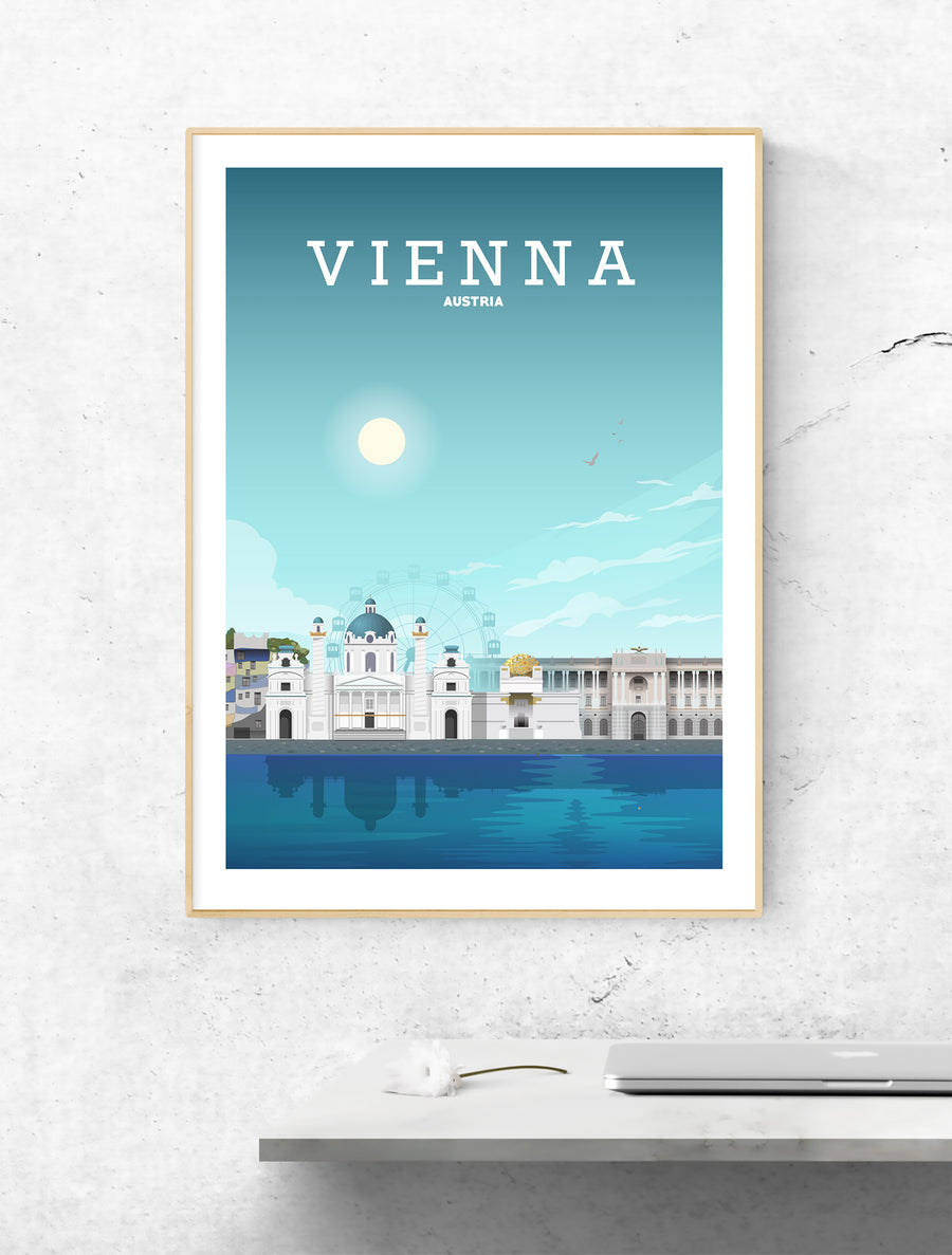 Vienna Poster, Vienna Print, Vienna Austria Painting