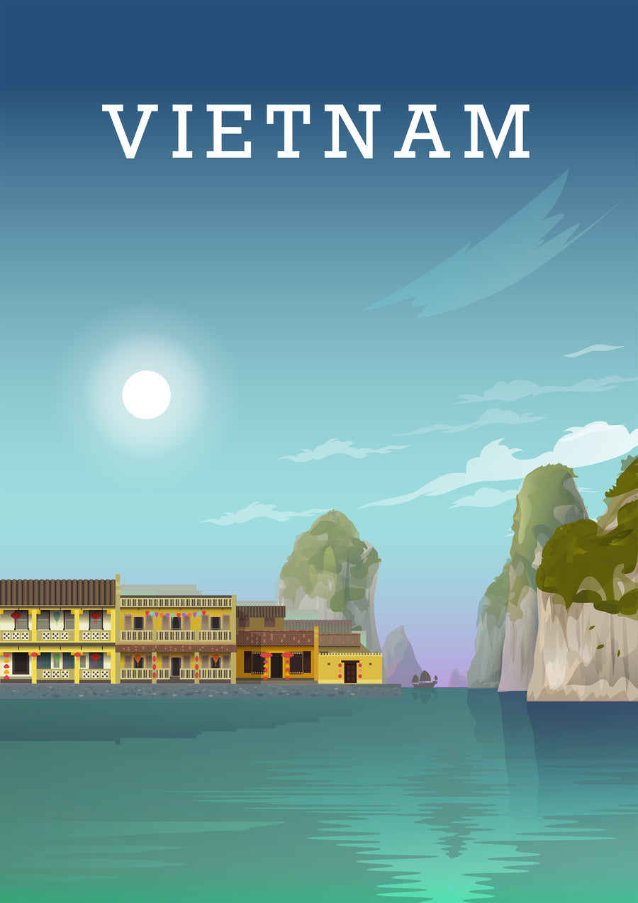 Vietnam Print, Vietnam Poster