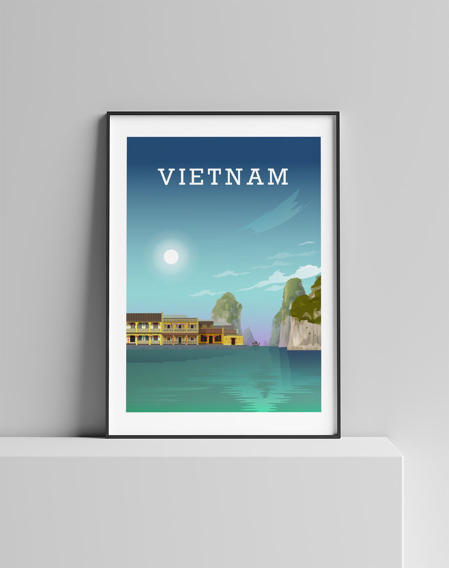 Vietnam Print, Vietnam Poster