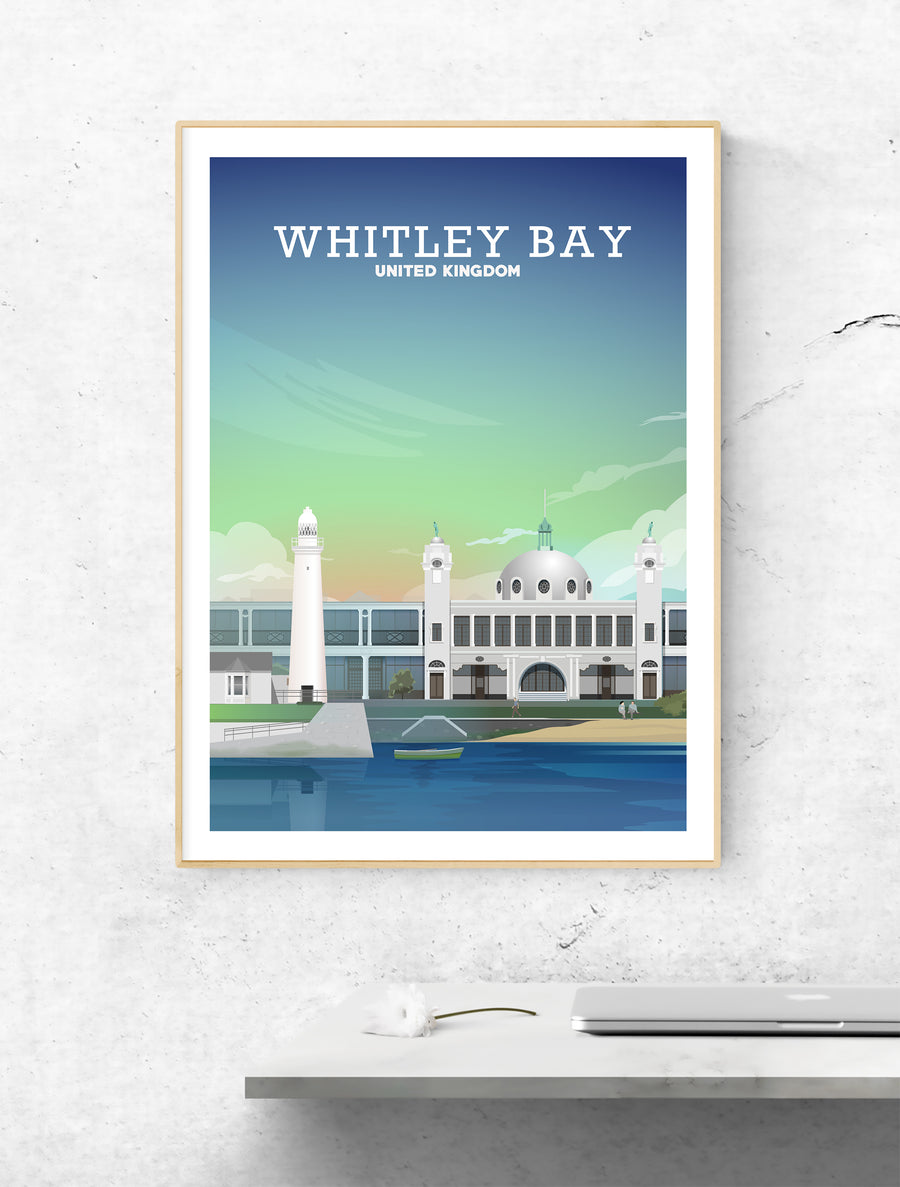 Whitley Bay Poster, Whitley Bay Print