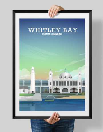 Whitley Bay Poster, Whitley Bay Print