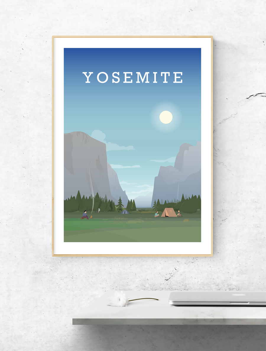 Yosemite Poster 2, National Park Poster