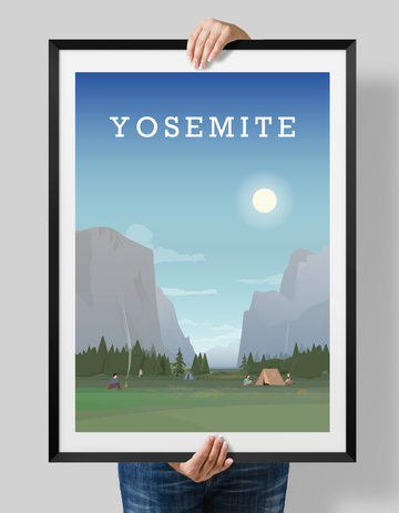 Yosemite Poster 2, National Park Poster