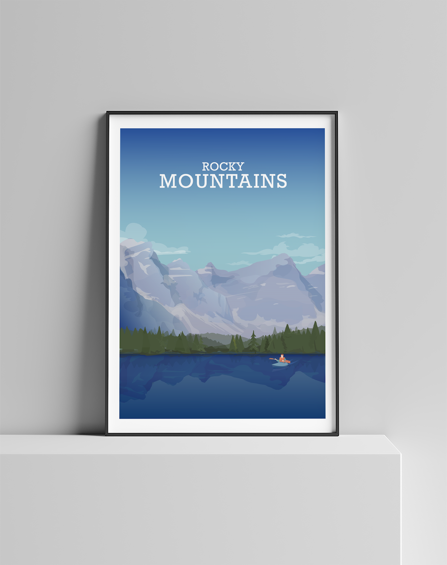 Rocky Mountains, National Park Prints, The Rockies Poster
